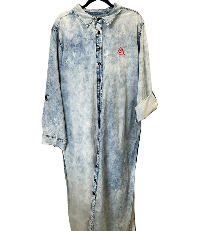 ΔΣΘ SALE DST Casual Denim Button Up Cover w/Peak A Boo Back (FA25)