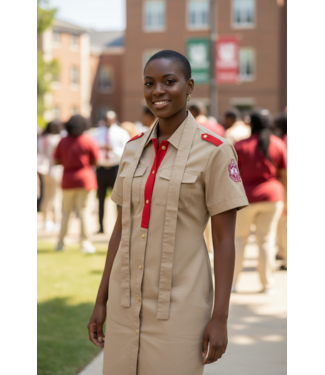 ΔΣΘ SALE DST Khaki Button Up Soldier Dress (XL) (FA25)