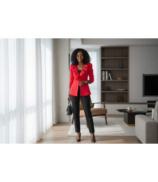 ΔΣΘ SALE DST Red Two Button Top (FA25) 50% off