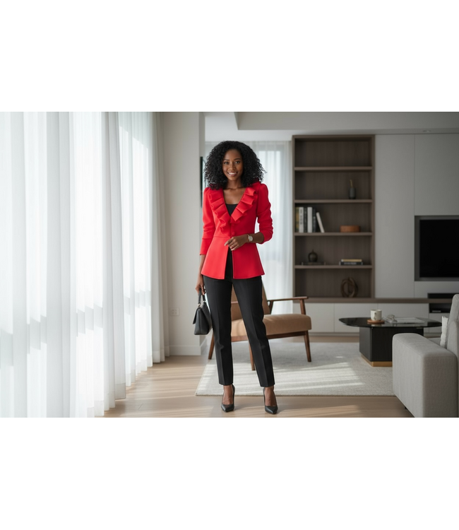 ΔΣΘ DST Red Two Button Top (FA25) 50% off