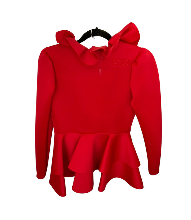 ΔΣΘ DST Red Two Button Top (FA25) 50% off