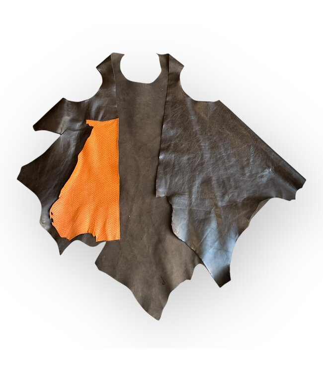 W Handmade unique real leather vest(FA25)