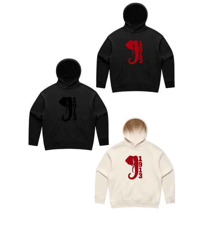 ΔΣΘ DST Embroidered 1913 Elephant Hoodie (FA25)