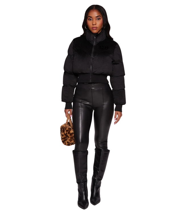 ΔΣΘ NEW! DST Black Corduroy Puffer Jacket(FA25)