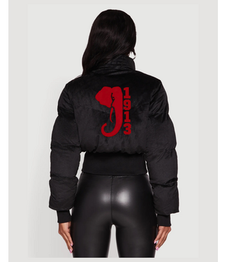 ΔΣΘ DST Black Corduroy Puffer Jacket(FA25)