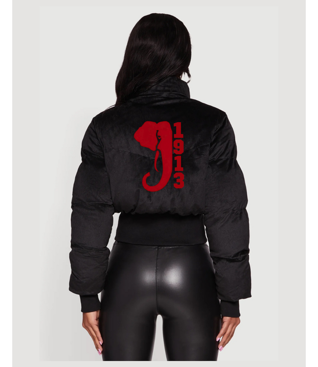 ΔΣΘ DST Black Corduroy Puffer Jacket(FA25)