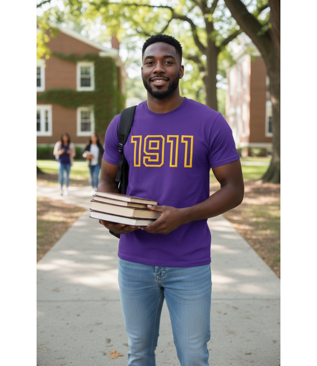 ΩΨΦ OPP 1911 Embroidered Purple Shirt(FA25)