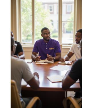 ΩΨΦ OPP Purple Golf Shirts with Omega Letters(FA25)