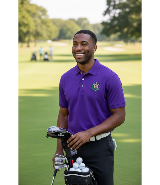 ΩΨΦ OPP Golf Shirts with Shield Logo(FA25)