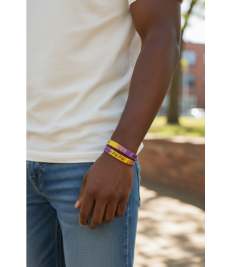 ΩΨΦ OPP Color-block Silicone Bracelet (FA25)