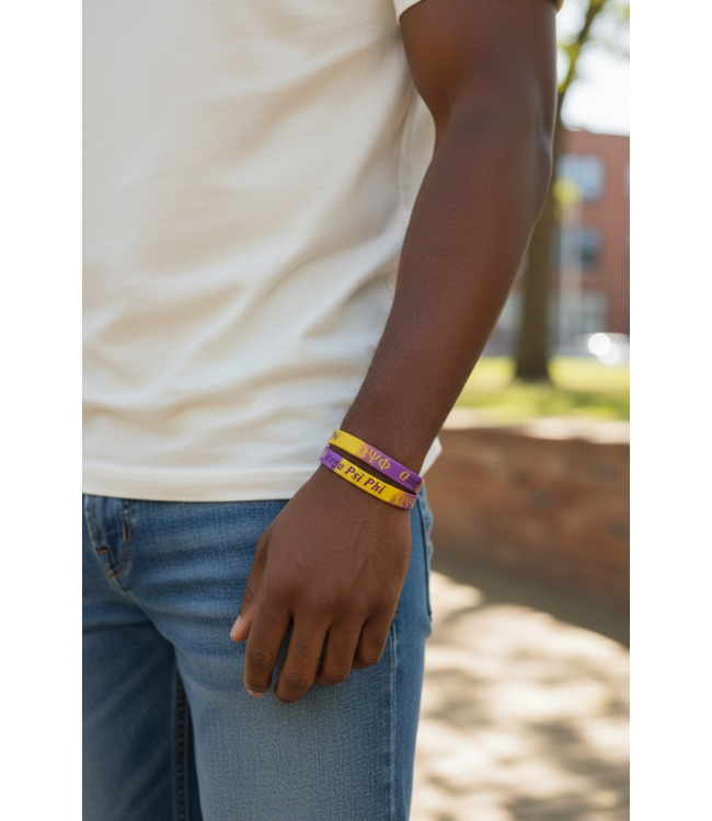 ΩΨΦ OPP Color-block Silicone Bracelet (FA25)