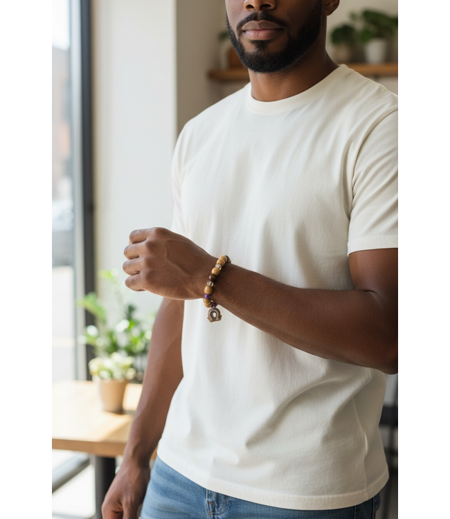 ΩΨΦ OPP Wooden Beaded Bracelet (FA25)