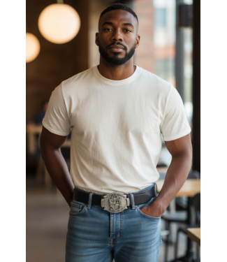 ΑΦΑ 3D Pewter Belt Buckle