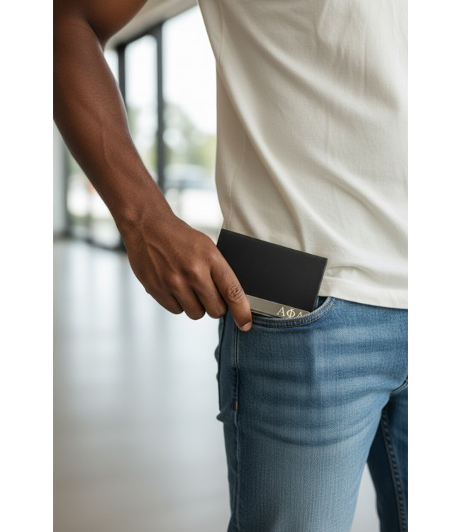 ΑΦΑ APA Laser Engraved Business Card Holder