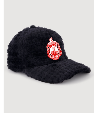ΔΣΘ NEW! DST Faux Fur Baseball Cap - Black (SP26)