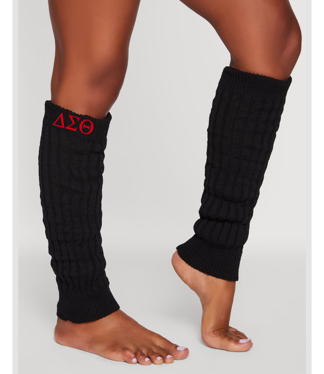 ΔΣΘ DST Ribbed Knit Leg Warmers 2 Colors (FA25)