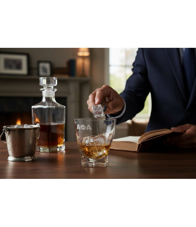 NEW! Custom Glass with Cigar Holder(FA25)