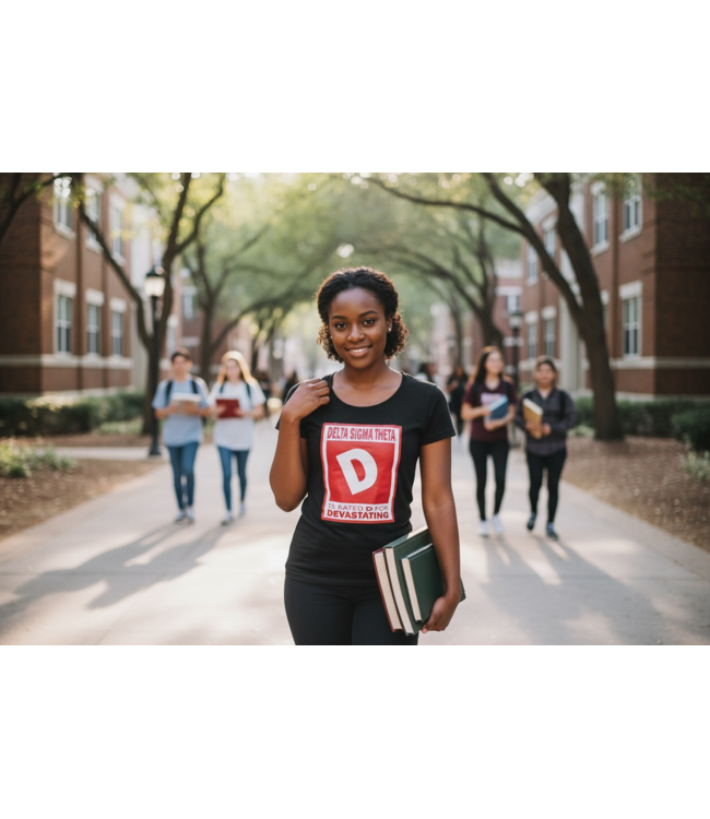 ΔΣΘ S- DST Red Printed Tee (2 styles) (FA25)