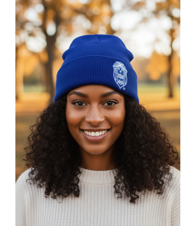 ΖΦΒ NEW! ΖΦΒ Royal Beanie with Shield (FA25)