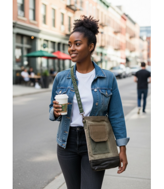 NEW! W Vint-Addiction Repurposed Crossbody Bag (FA25)