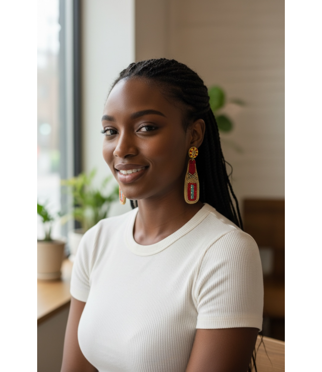 NEW! Festive Fun Multicolor Wine Bottle Earrings (FA25)