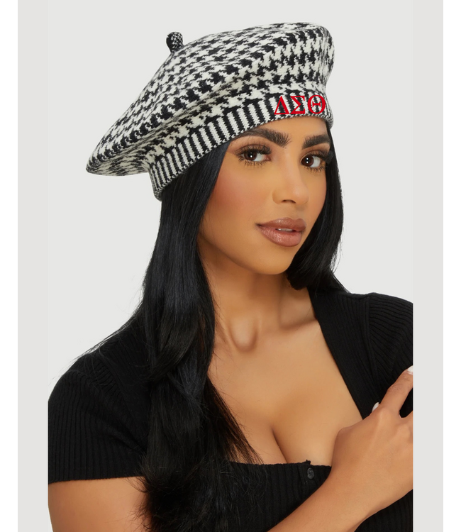 ΔΣΘ NEW! Houndstooth Beret(FA25) DST/Custom