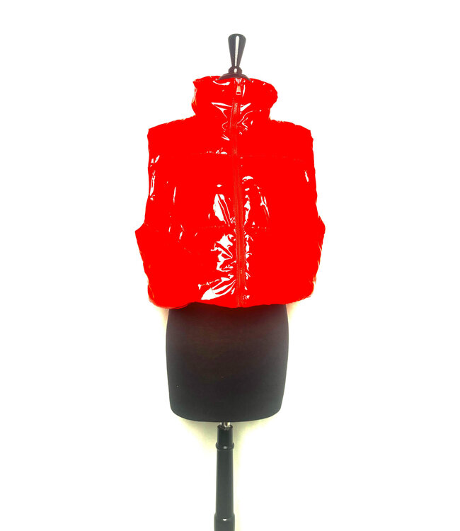 ΔΣΘ SALE DST 1913 Patent Red & Black Vest (1X, 2X, 3X) (FA25) (50%off)