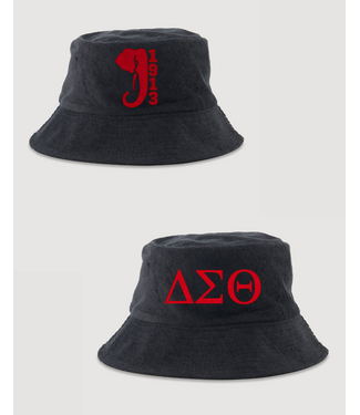 ΔΣΘ NEW! DST Black Bucket Hat (SP26) 4 styles