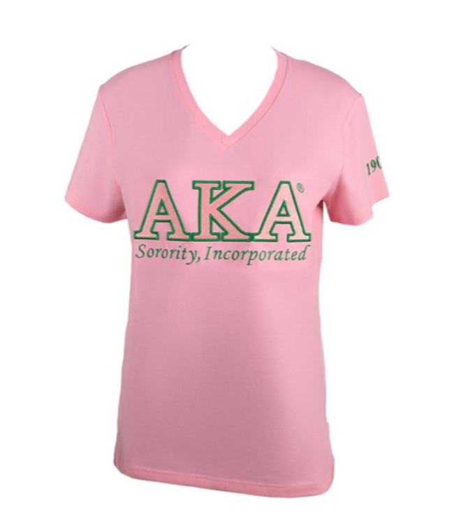 ΑΚΑ SALE! AKA Luxury V-neck Tee Shirt (FA25) 1 left 50% off