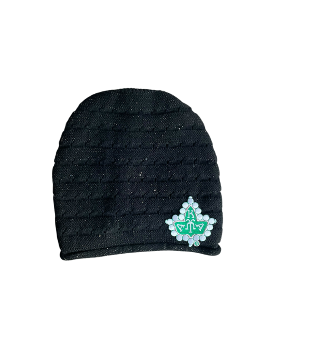 ΑΚΑ NEW! AKA Black Slouch Beanie (SP26)