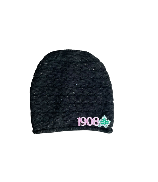 ΑΚΑ NEW! AKA Black Slouch Beanie (SP26)