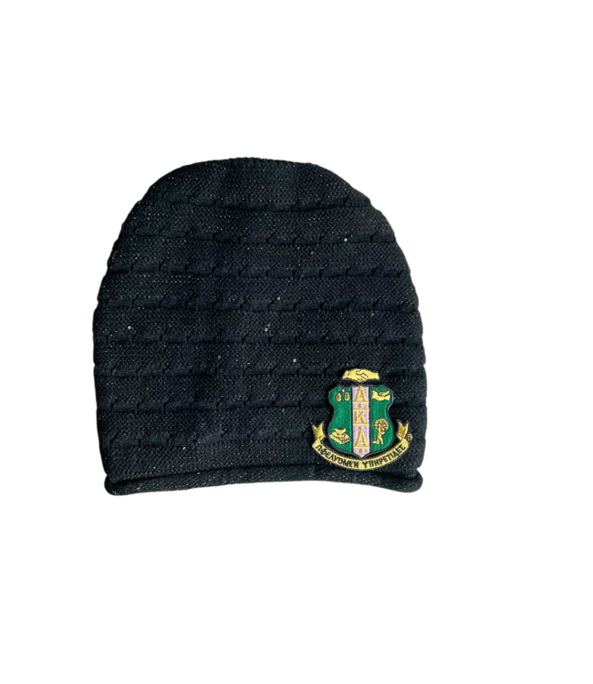 ΑΚΑ NEW! AKA Black Slouch Beanie (SP26)