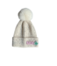 ΑΚΑ NEW! AKA Cream  Pom Pom Rhinestoned  Beanie(FA25)