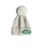 ΑΚΑ NEW! AKA Cream  Pom Pom Rhinestoned  Beanie(FA25)
