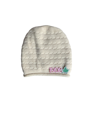 ΑΚΑ NEW! AKA Cream  Slouch Beanie(FA25)