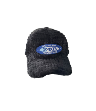 NEW! Black Fur Sorority Caps (AKA, Zeta, SGRho) (SP26)