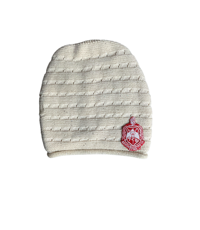 ΔΣΘ NEW! DST Cream Slouch Beanie(FA25)