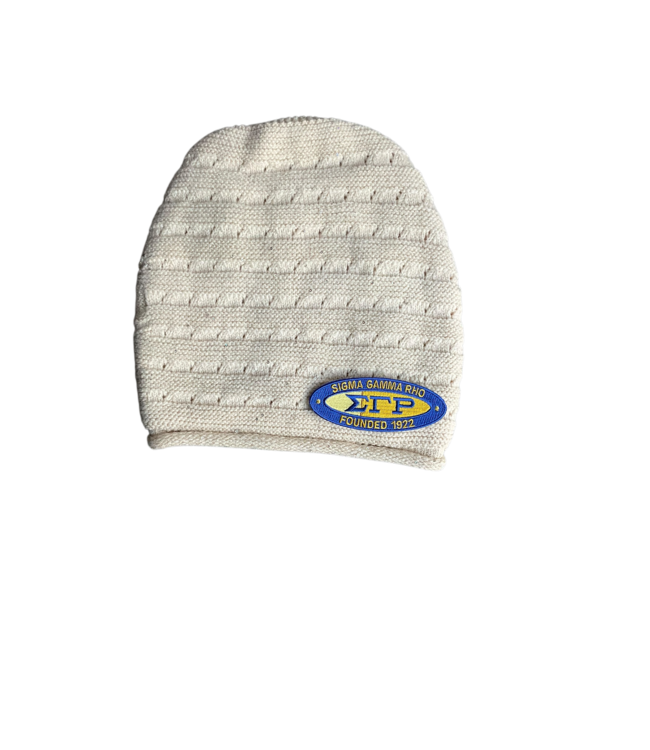 ΣΓΡ NEW! SGR Cream Slouch Beanie 4 Styles(FA25)