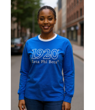 ΖΦΒ SALE! ZPB Zeta Phi Beta Ringer Long Sleeve (SP26)