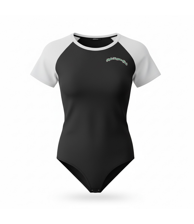 ΑΚΑ SALE! AKA Black/White  Bodysuit (1X,2X,3X) (SP26)