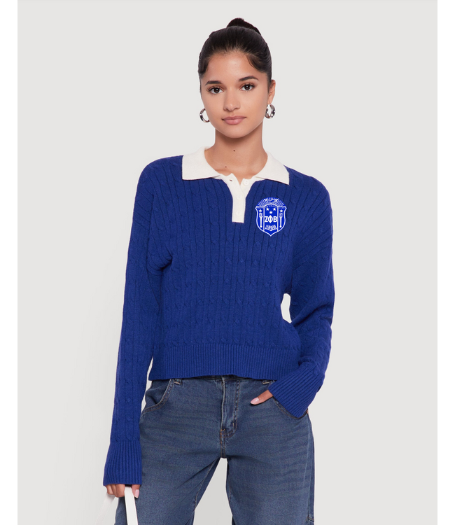ΖΦΒ SALE! ZPB Zeta Phi Beta Knit Long Sleeve (SP26)