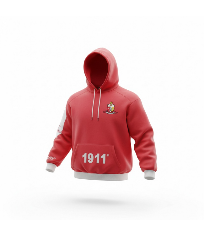 ΚΑΨ SALE! KAP Kappa Alpha Psi Red 1911 Hoodie (M,XL) (SP26)