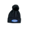 ΖΦΒ NEW! ZPB Zeta Phi Beta Black Pom Pom Rhinestoned  Beanie (SP26)