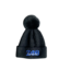 ΖΦΒ NEW! ZPB Zeta Phi Beta Black Pom Pom Rhinestoned  Beanie (SP26)