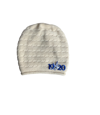 ΖΦΒ NEW! ZPB Zeta Phi Beta Cream Slouch Beanie (SP26)