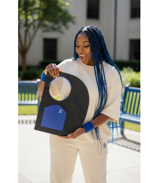 ΖΦΒ NEW! ZPB Zeta Phi Beta 1920 Leather D Bag w/Pouch (SP26)