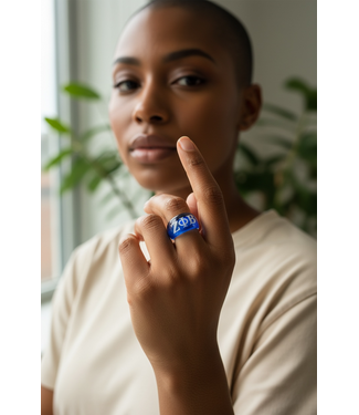 ΖΦΒ NEW! ZPB Fun clear handcrafted ring (FA25)