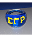 ΣΓΡ NEW! SGR Sigma Gamma Rho Fun clear handcrafted ring (SP26)