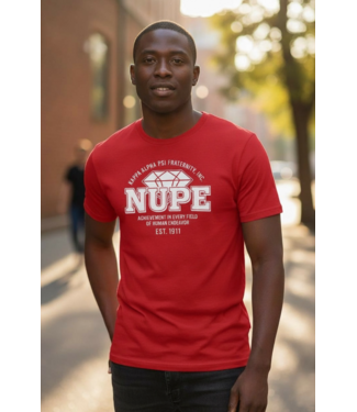 ΚΑΨ NEW! KAP Embroidered NUPE Red T-shirt (FA25)
