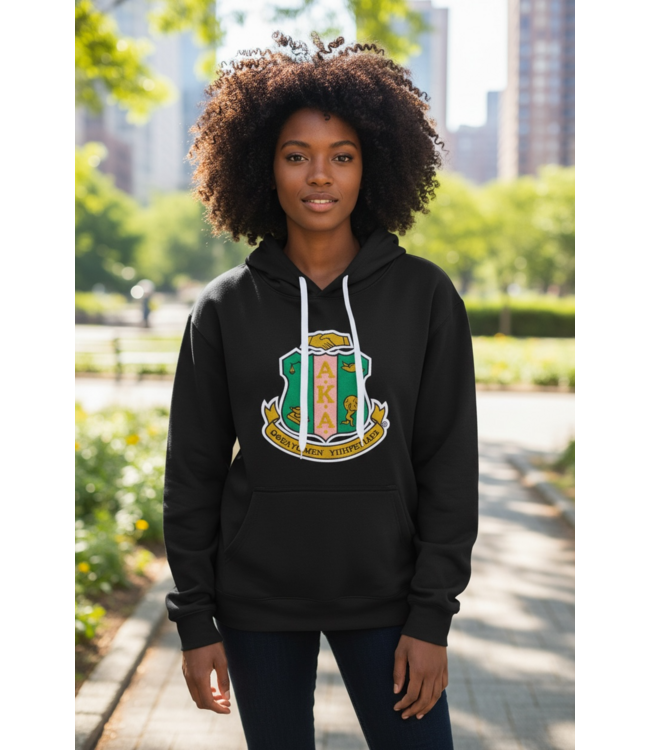 ΑΚΑ NEW! AKA Black Sweatshirt w/Shield (SP26)